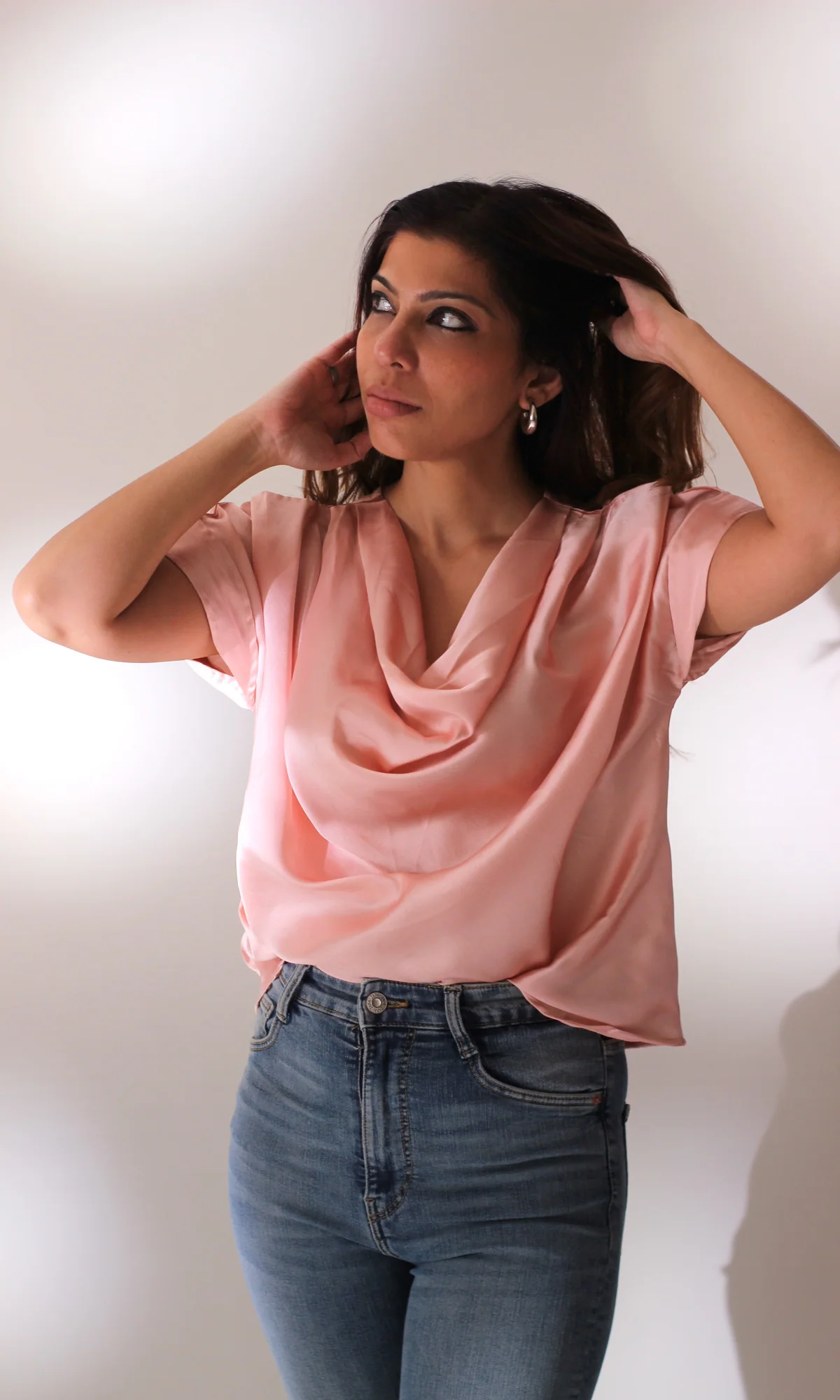 Blush Cowl Neck Top - Image 3