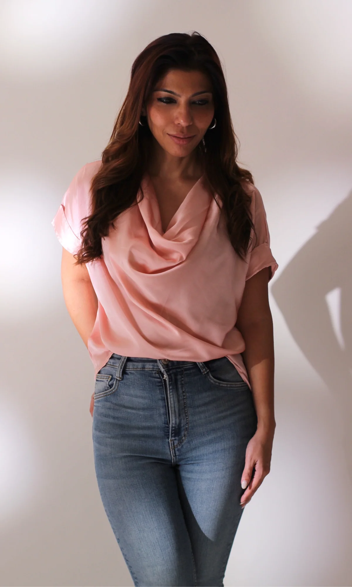 Blush Cowl Neck Top - Image 4