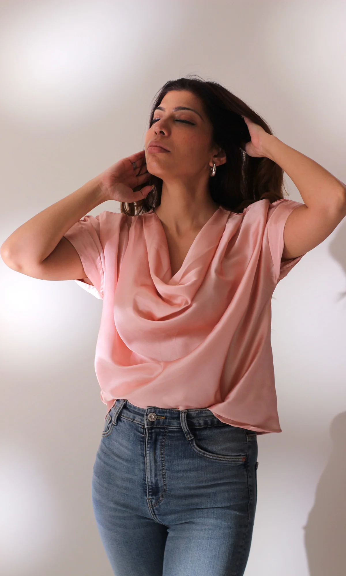 Blush Cowl Neck Top - Image 5