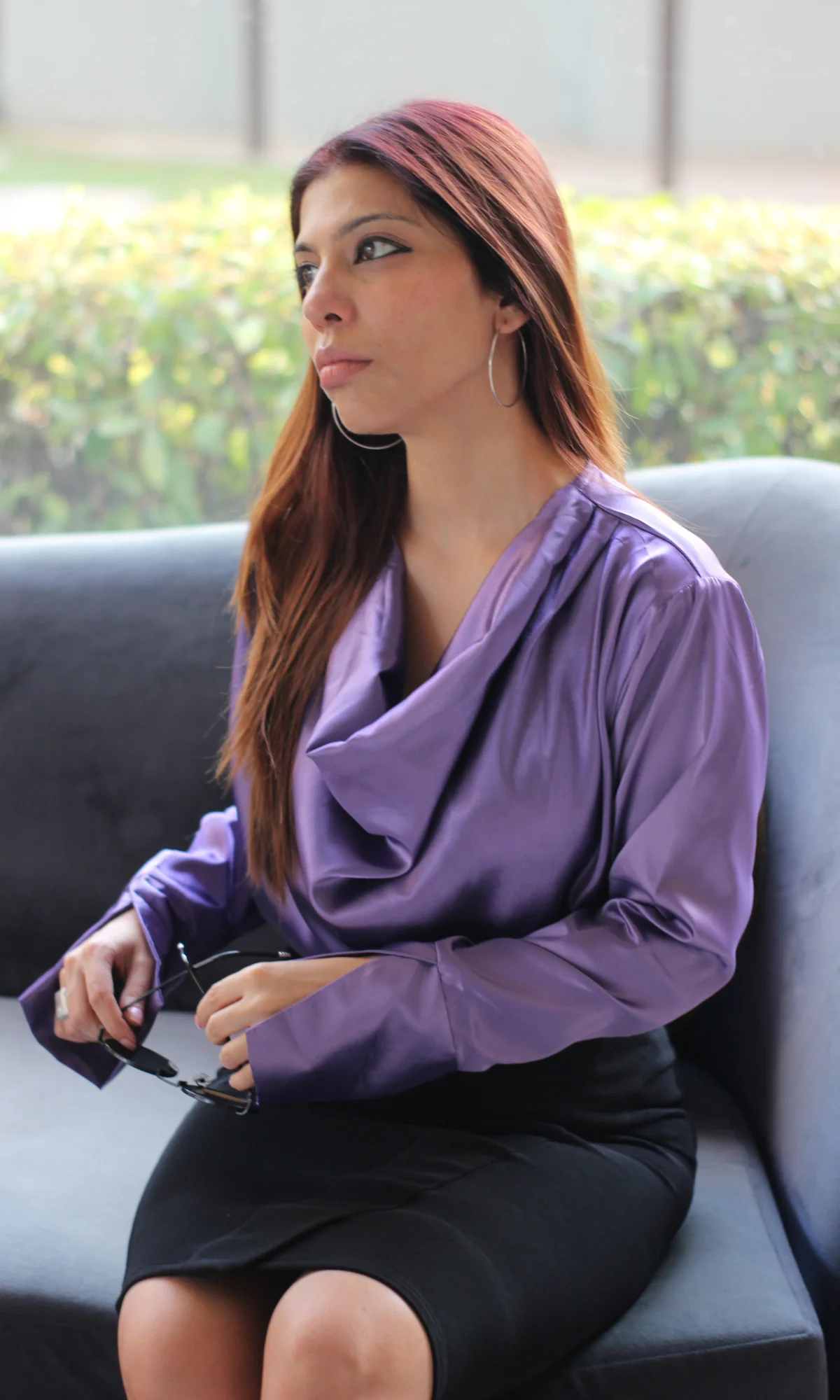 Orchid Sleeved Cowl Neck Top - Image 4