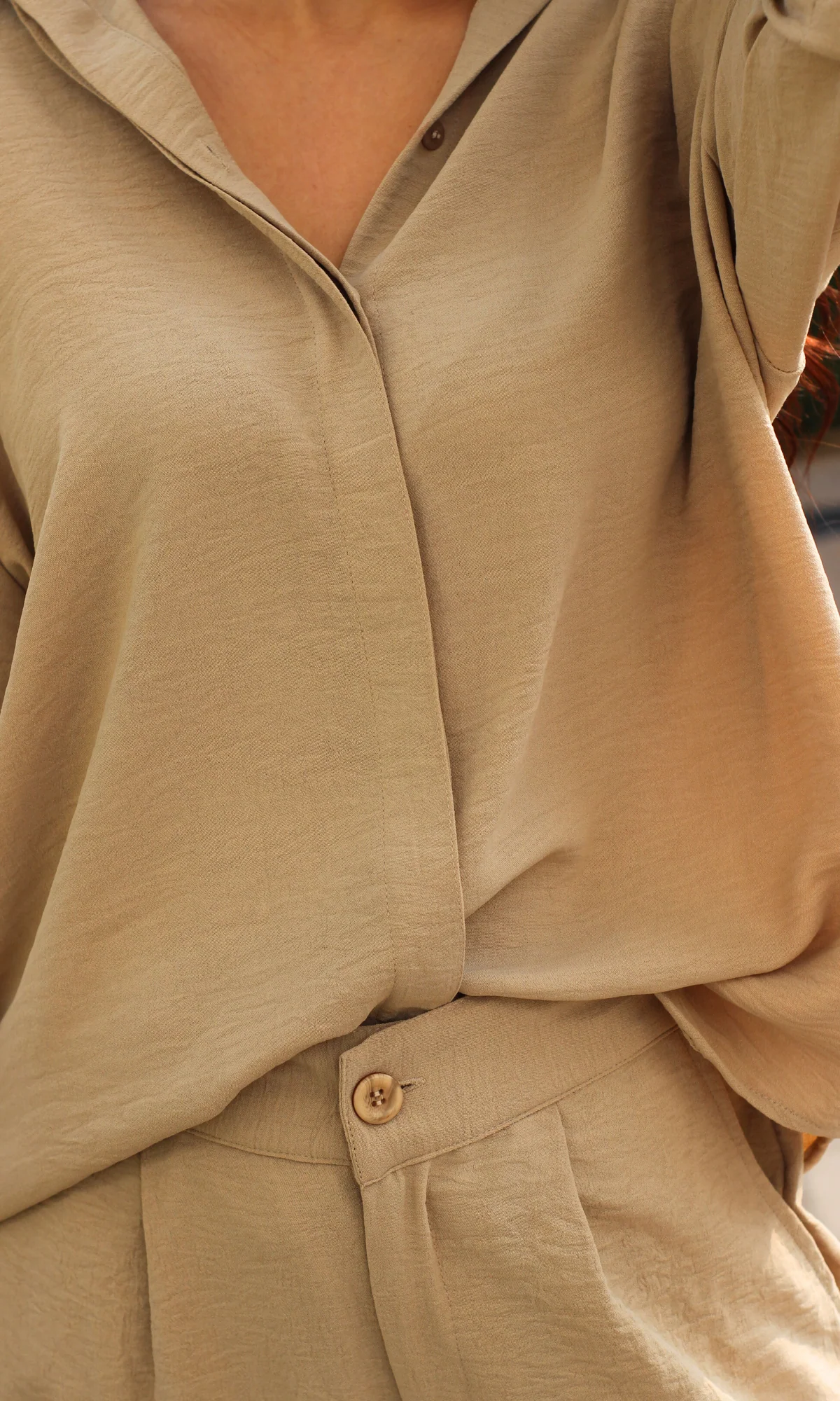 Light Beige Shirt and Pants Co-ord - Image 5