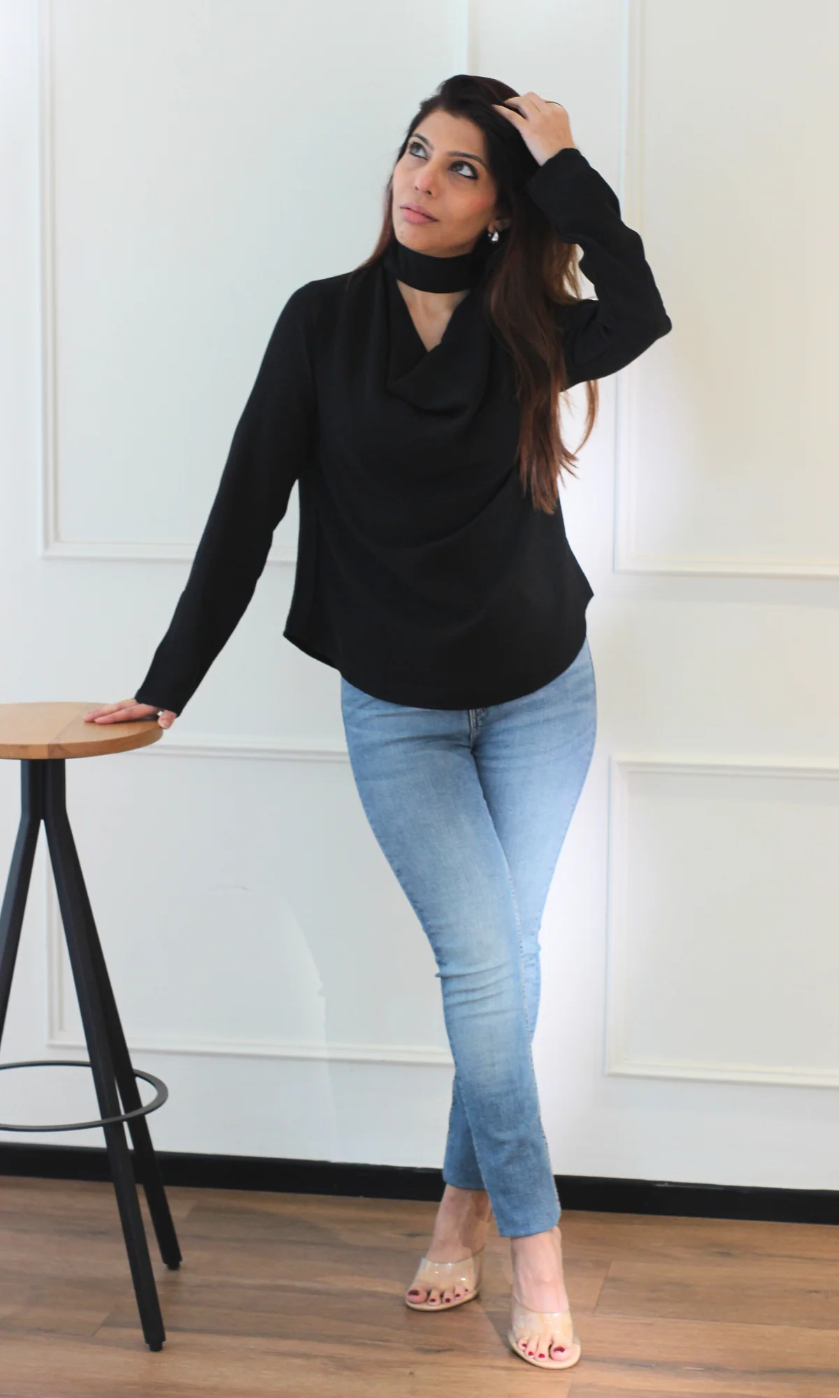 Midnight Choker Cowl Top - Image 5