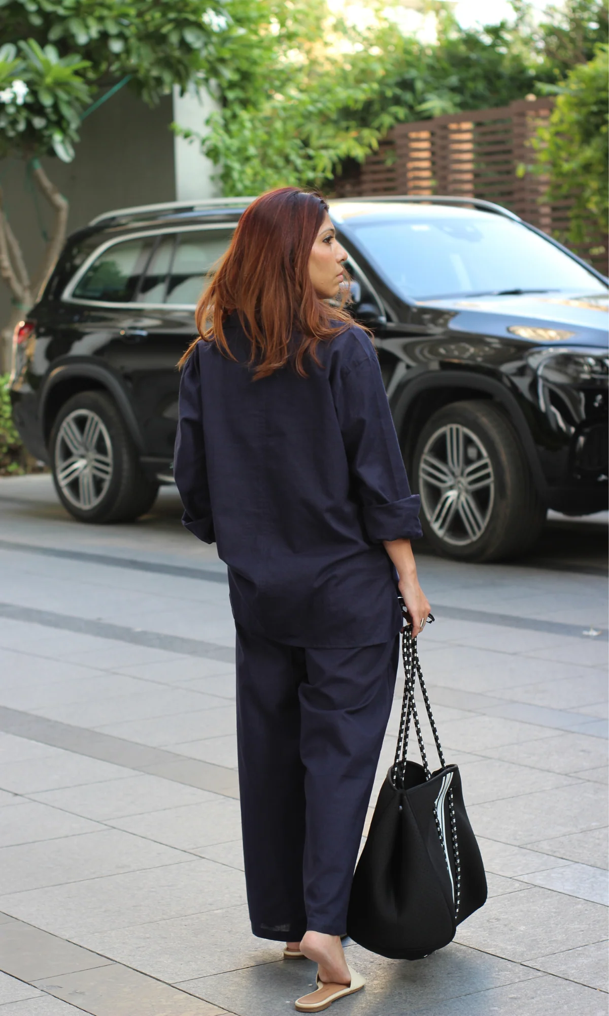 Navy Blue Shirt and Pants Co-ord - Image 3