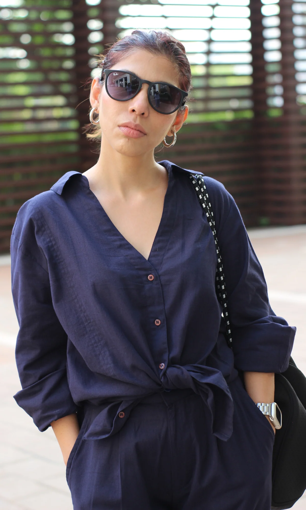 Navy Blue Shirt and Pants Co-ord - Image 4