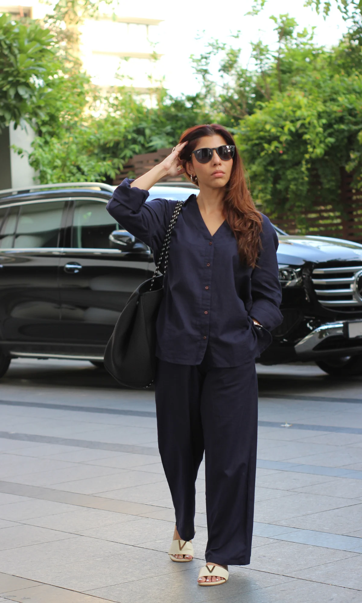 Navy Blue Shirt and Pants Co-ord - Image 6