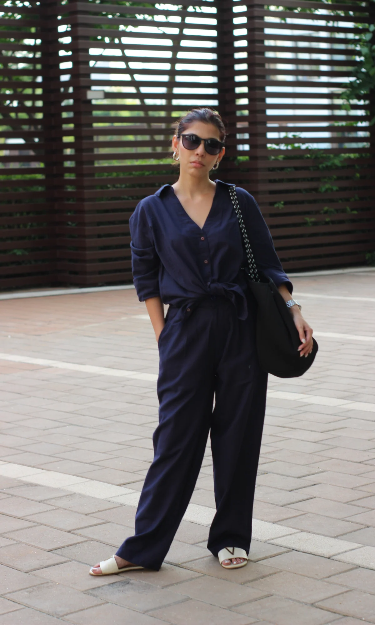 Navy Blue Shirt and Pants Co-ord - Image 7