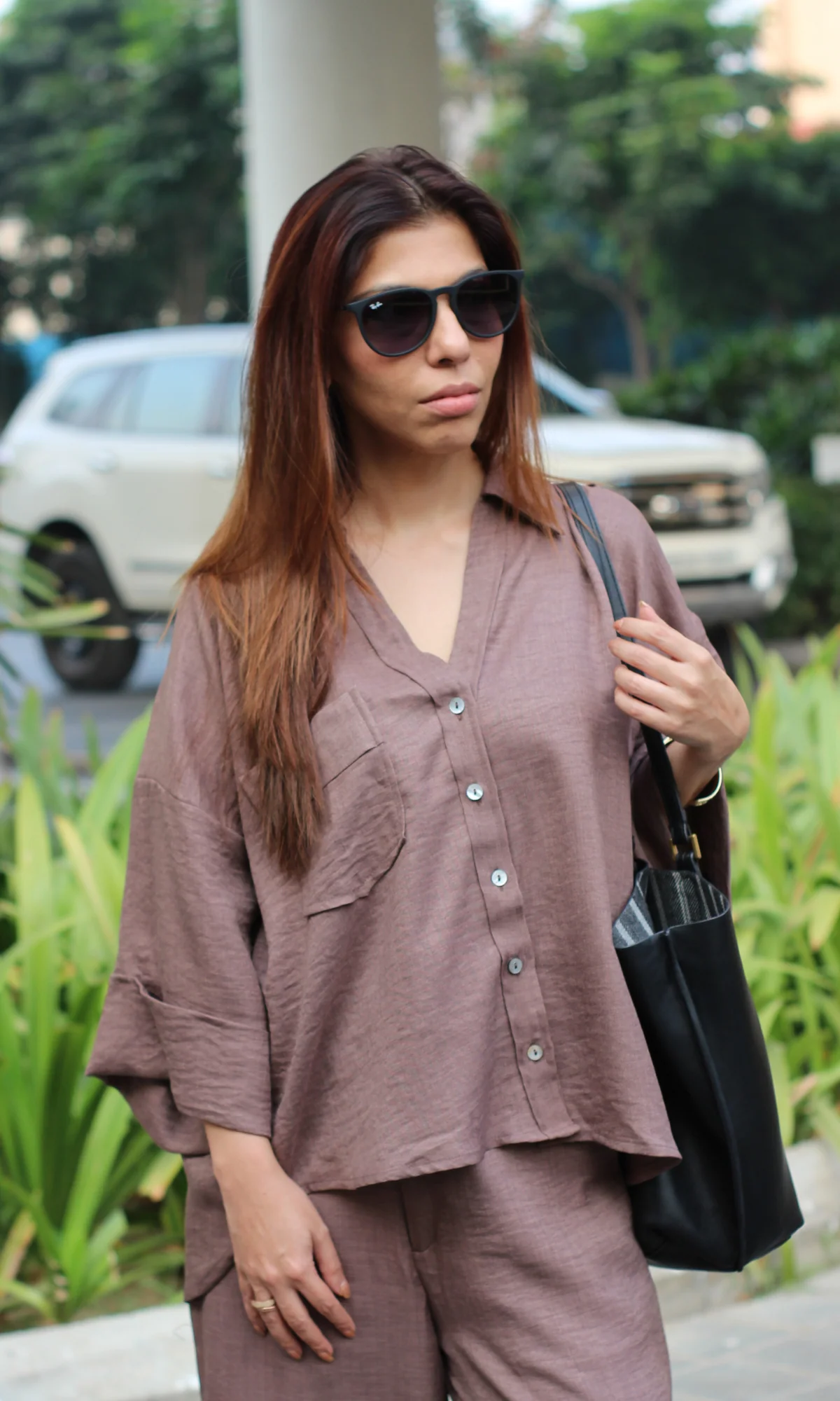 Rose Mauve Loose Shirt and Pants Co-ord - Image 3