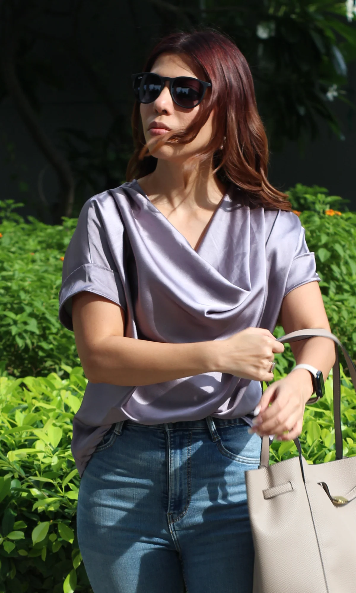 Steel Lavender Cowl Neck Top - Image 6