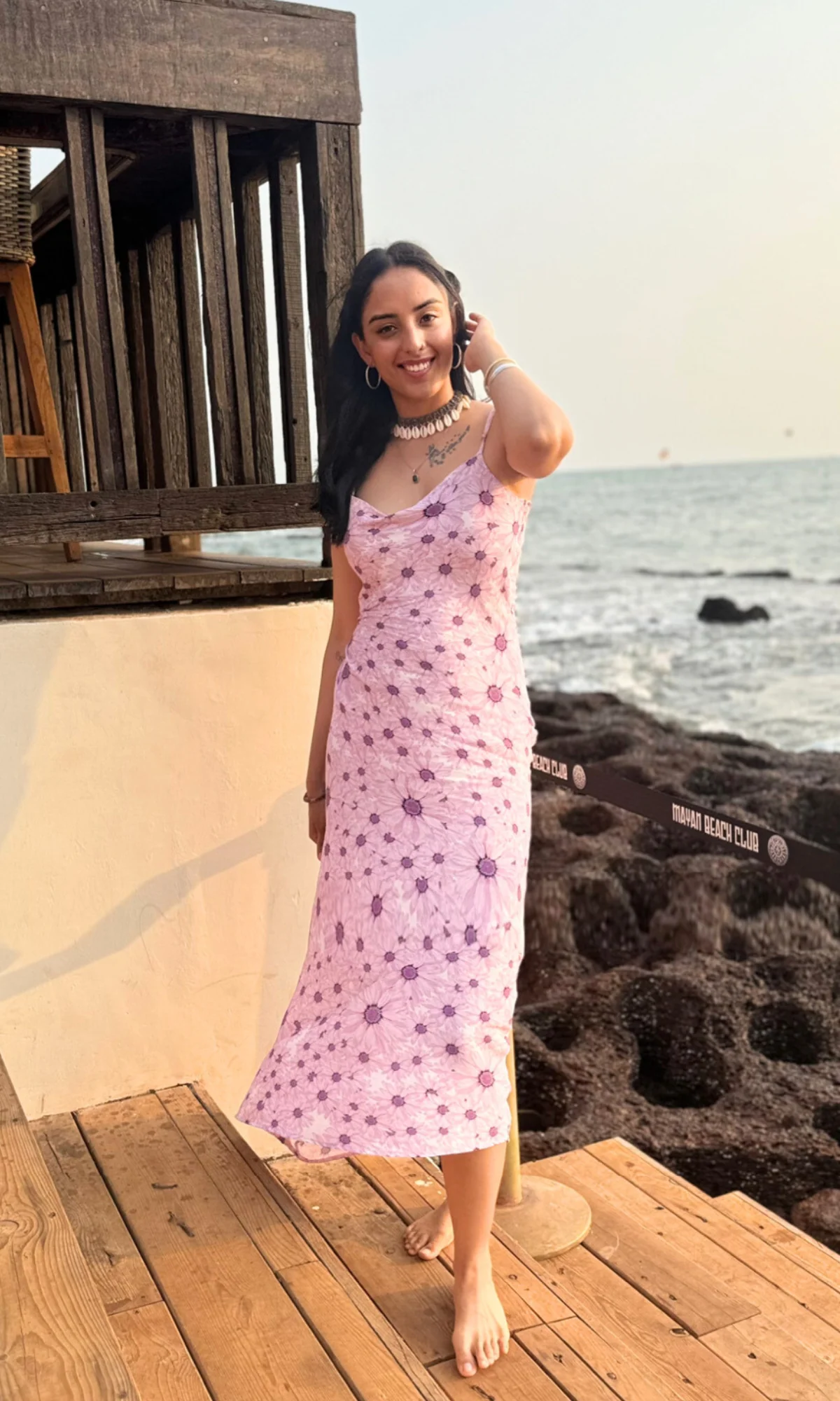 Vibrant Purple Printed Dress - Image 6